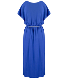 Long, smooth maxi dress with elastic band and string DAFNY