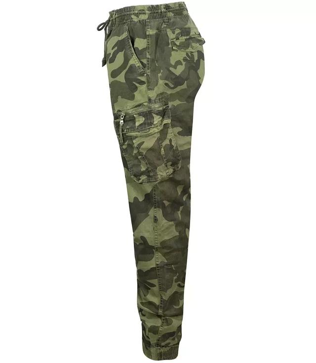 Men's denim cargo pants CAMO joggers