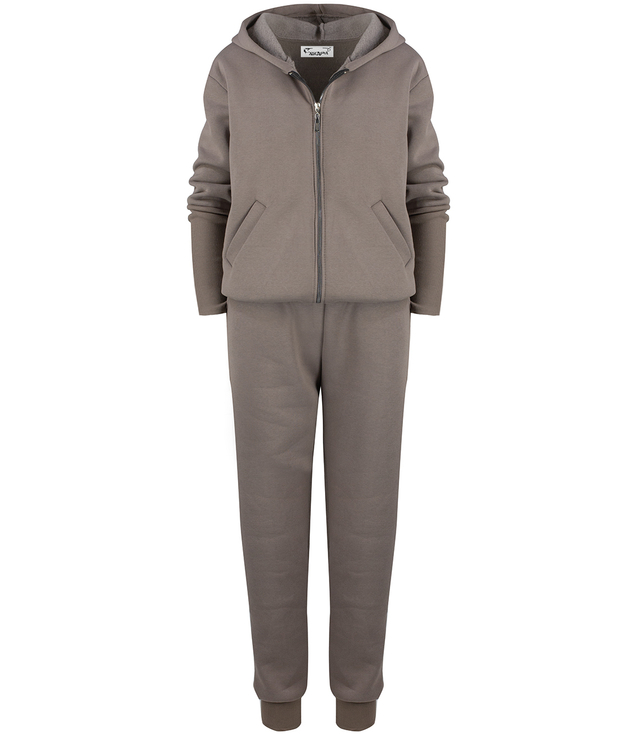 Sports tracksuit set fleecy cotton smooth oversize MIRABELL