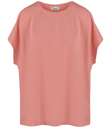 Blouse t-shirt with round neckline oversize Emma