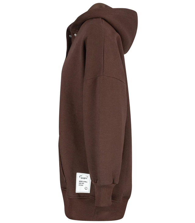 Warm, smooth oversize hooded sweatshirt JANET