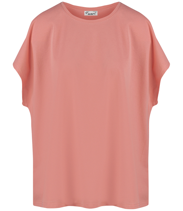 Blouse t-shirt with round neckline oversize Emma