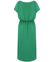 Long, smooth maxi dress with elastic band and string DAFNY