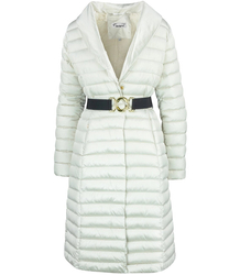 Quilted jacket coat with fur MARY