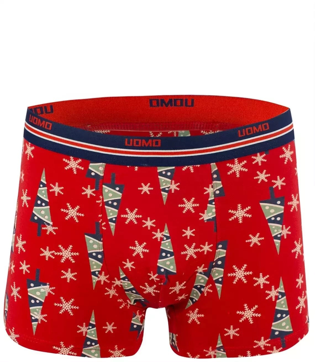 Men's Christmas boxers with Santa Claus gift