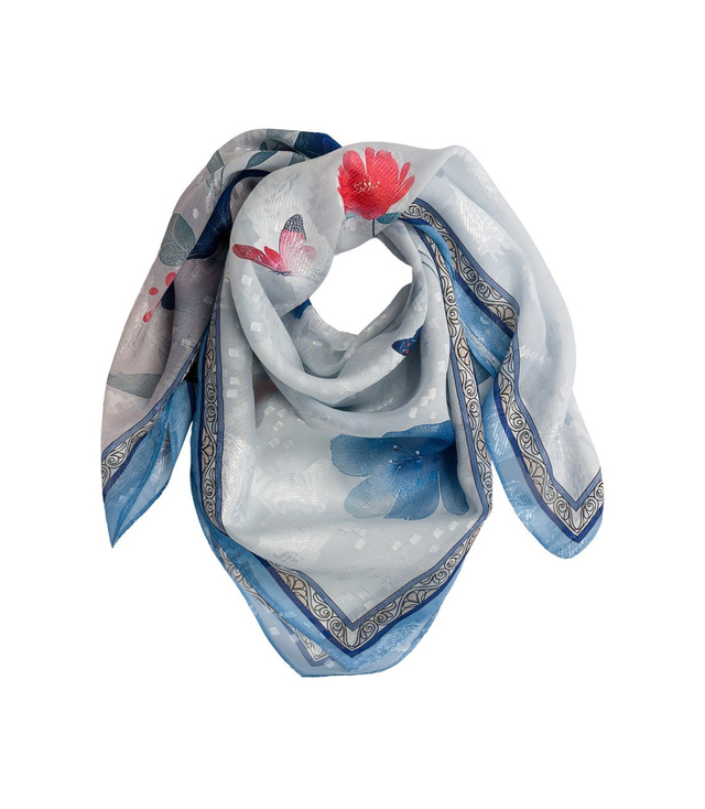 Elegancka kobieca chusta z obłędnym wzorem 70x70