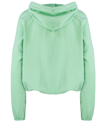 Women's thin, one-color basic sweatshirt with hood JULIA