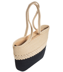 Mega large summer beach bag braided cotton