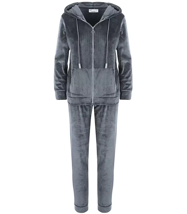 Tracksuit pants sweatshirt set velour MARTA