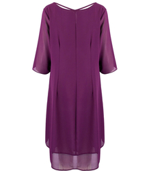 Elegant tulle dress with lining midi IZABELLA plus size