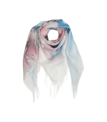 Women's floral pattern scarf 180x70