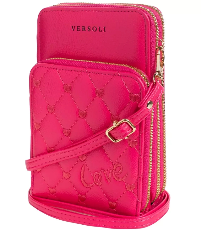 Mała mini torebka  kopertówka portfel serca