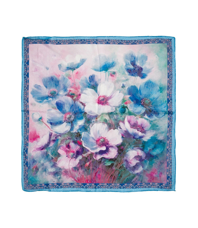 Elegancka kobieca chusta z obłędnym wzorem 70x70