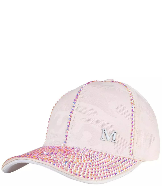 Baseball cap decorated with large Moro zircons