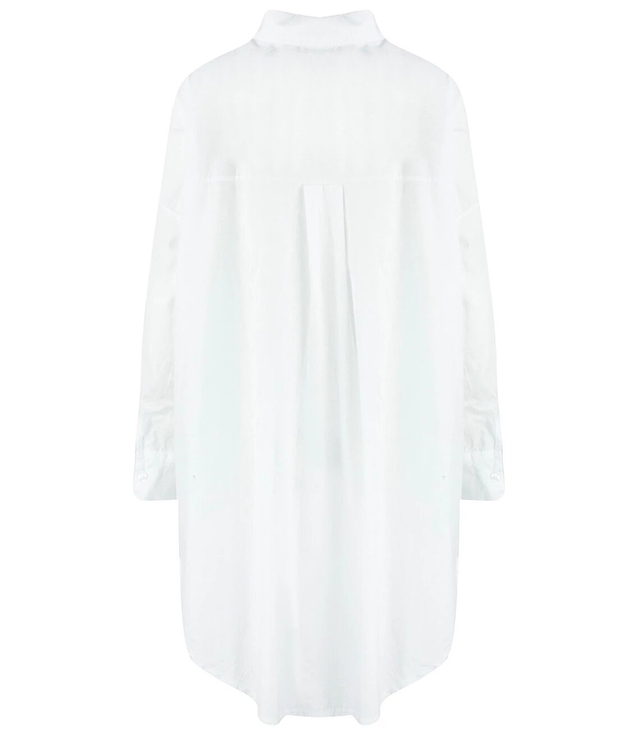 Long classic white shirt with pockets ZUZA
