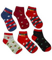 Christmas women's socks 6-pack SANTA