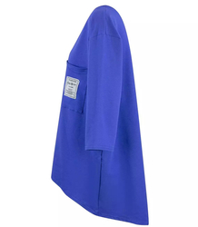 Oversize sweatshirt blouse longer back pocket