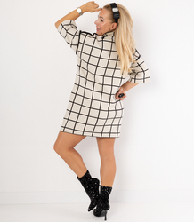 Trapeze Patterned Knit Dress TWIGGY