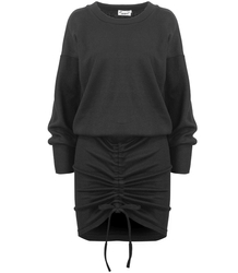 Sukienka dresowa mini bluza mini ściągany dół