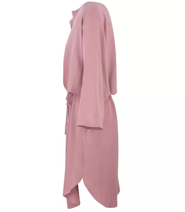 Gładka szmizjerka sukienka tunika PLUS SIZE
