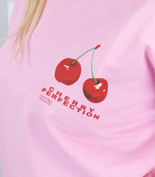  Damska bluza oversize nadruk z wiśniami CHERRY PERFECTION
