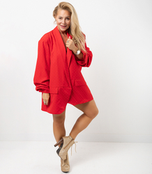 Oversize jacket embellished with STARDUST crystals
