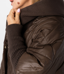 Winter jacket with decorative welts oversize DIAMOND