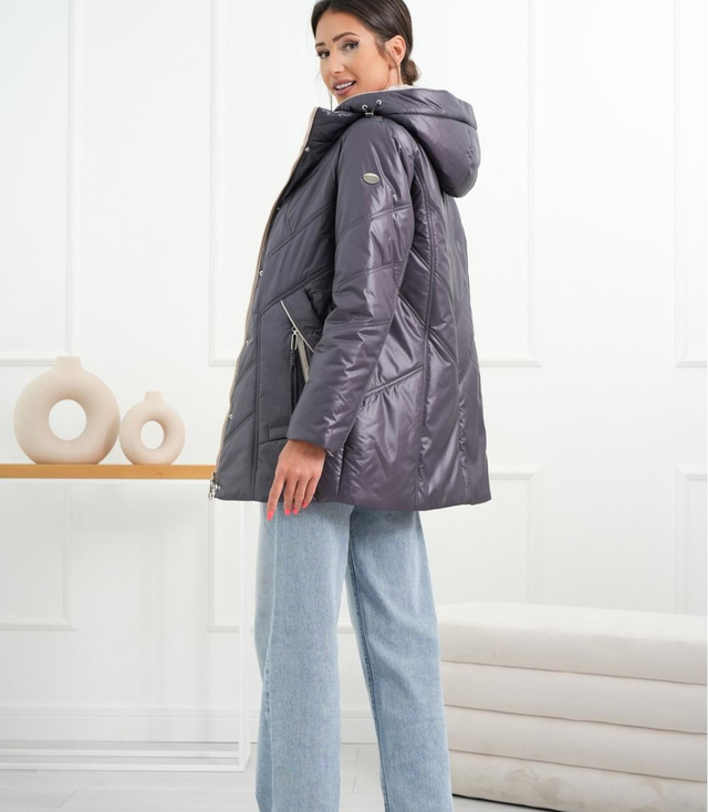 Women's Transitional Warm Jacket Elegant Hoodie Autumn Rose
