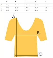 T-shirt blouse t-shirt gold print cotton