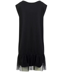 A simple tunic dress with a tulle frill