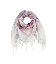 Women's scarf with floral pattern 100x100