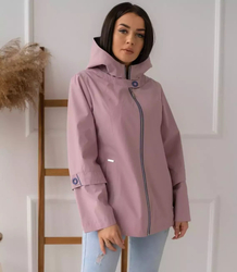 Women's transitional spring hooded jacket LUIZA