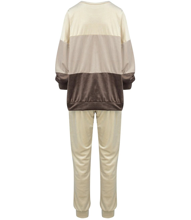 PLUS SIZE velor sports tracksuit set INGA