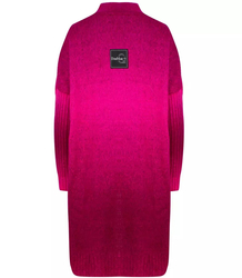 Long cardigan thick colorful ombre sweater