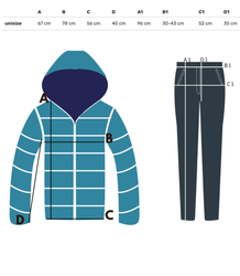 Warm thick sweatshirt set unbuttoned sweatshirt LAURA