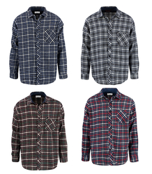 REGULAR FIT cotton check shirt for men