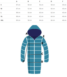 Long winter quilted coat warm jacket SUZANA