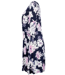 Spring PLUS SIZE SUZI blown-up floral midi dress