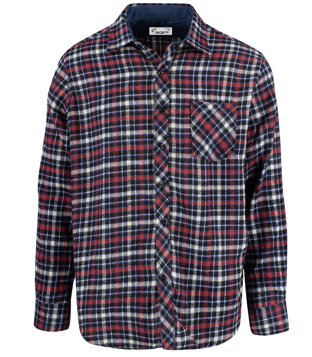 REGULAR FIT cotton check shirt for men