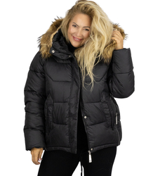 WINTER QUEEN warm winter jacket longer bomber jacket