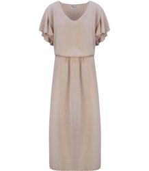 WINDING MAXI dress with elastic waistband