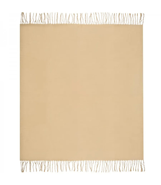 One-color shaik shawl with tassels STELLA