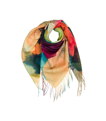 Kwiatowa chusta damska lekka – elegancka apaszka 100x100