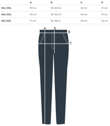 Elegant women's stretch cigarette pants KATE