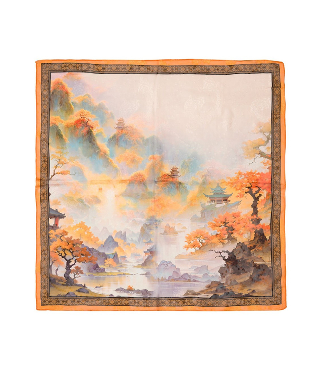 Elegant women's scarf with an insane 70x70 pattern