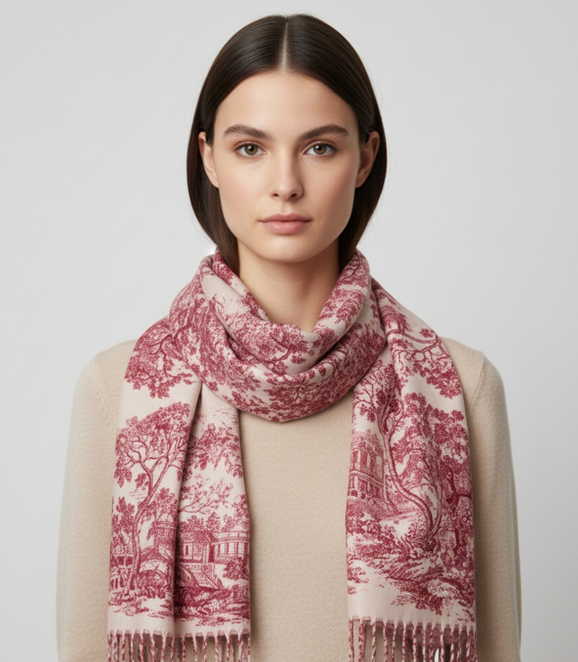 Fashionable women's tassel scarf women's elegant shawl