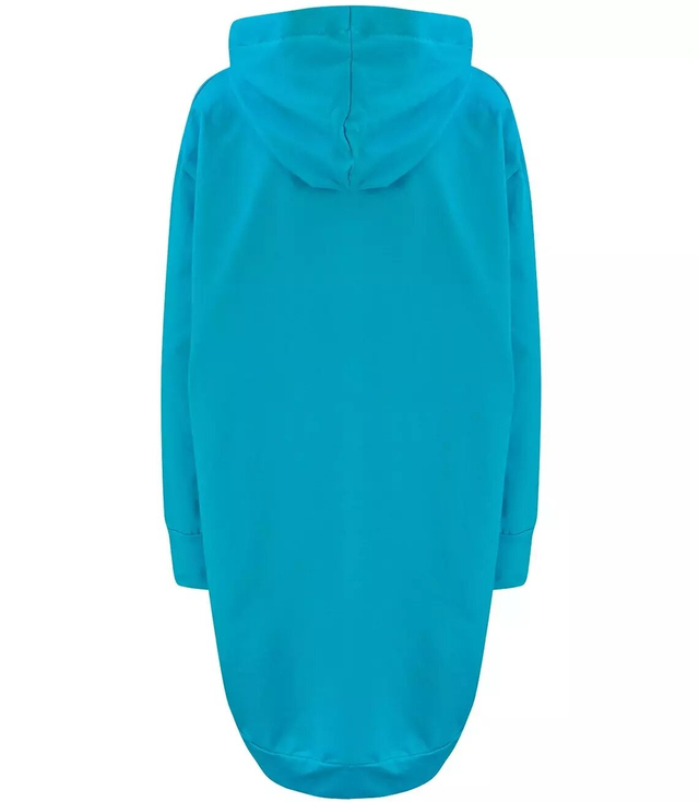 Oversizowa bluza parka gładka długi tył