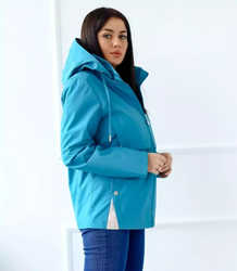 Women's transitional spring hooded jacket LUIZA