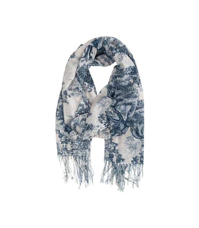 Women's scarf with floral pattern luxury 180x70