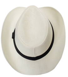 Men's cowboy hat with black strap